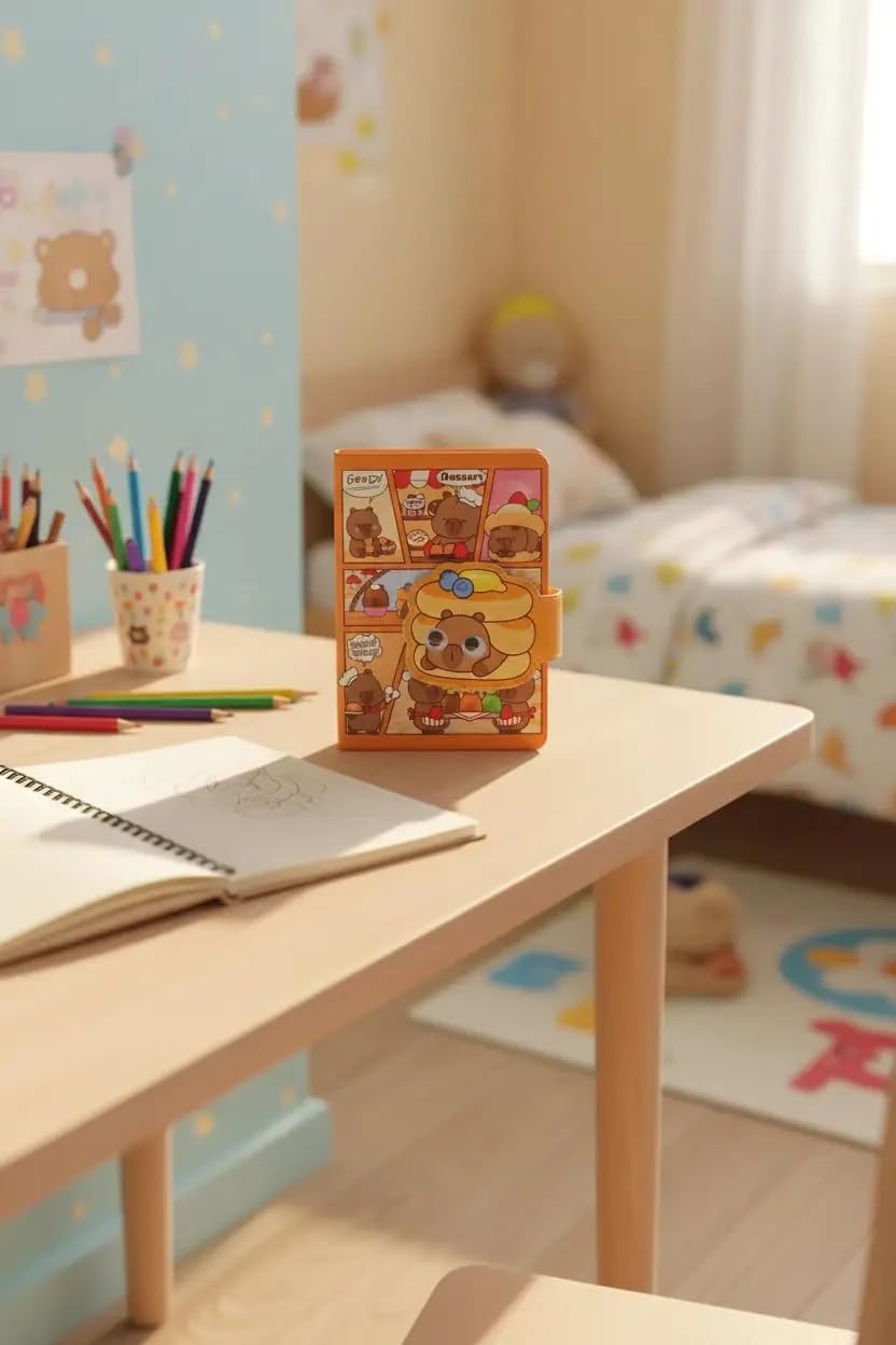 Miniso Lisanslı Mini Family B6 Not Defteri Mıknatıslı Figürlü 17.5 Cm