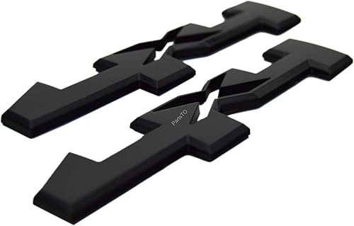 Miniatura 2 de PartsTo Calcomanía 4 x 4 con adhesivo para Chevrolet Chevy Colorado Silverado 1500 2500 3500 GMC Canyon Sierra SUV camión puerta trasera Fender