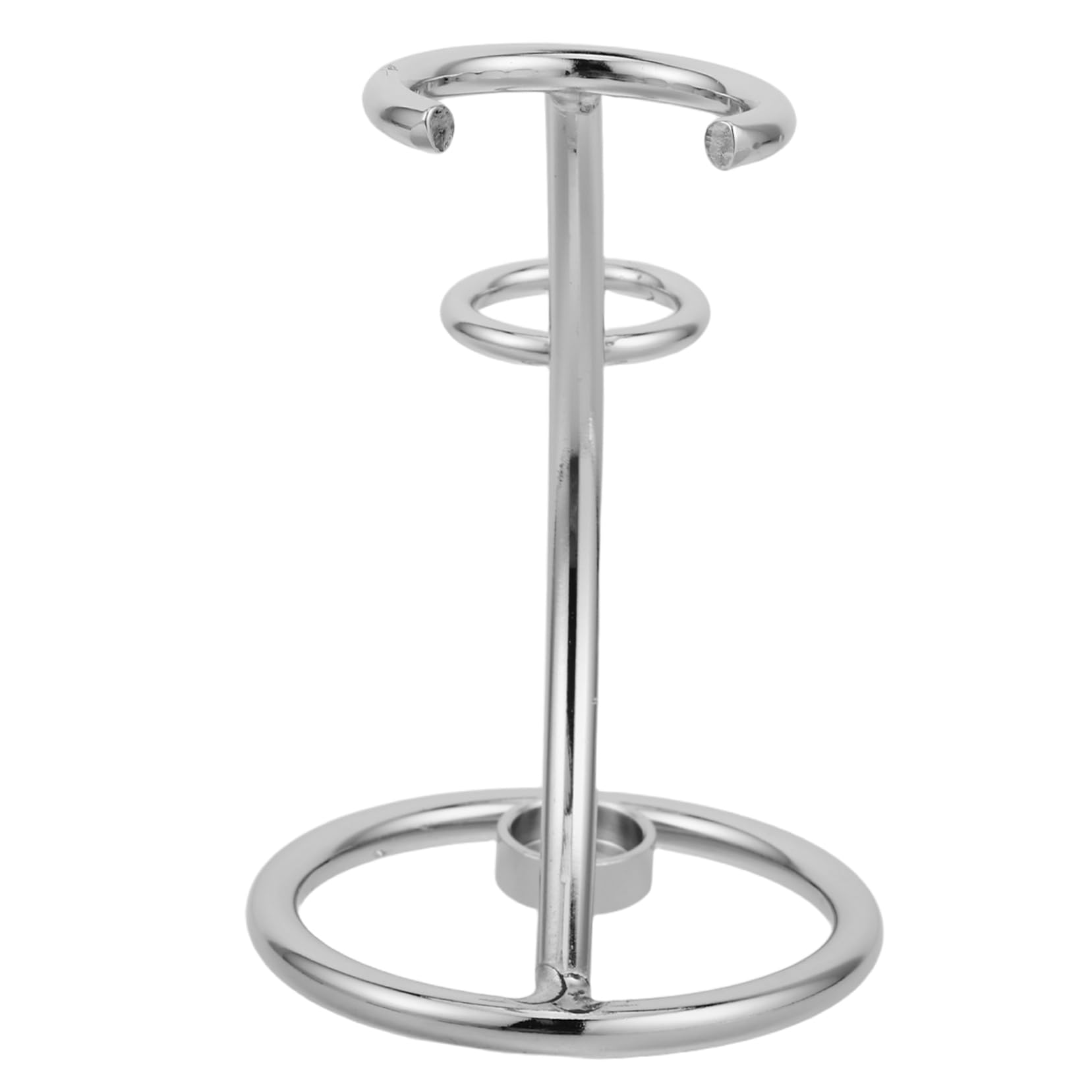 Mikinona Shaving Brush and Razor Storage Rack Metal Organizer for Bathroom Multi Functional Holder for Toothbrush Makeup Brushes Hair Tools Space Saving Design for Tidy Vanity