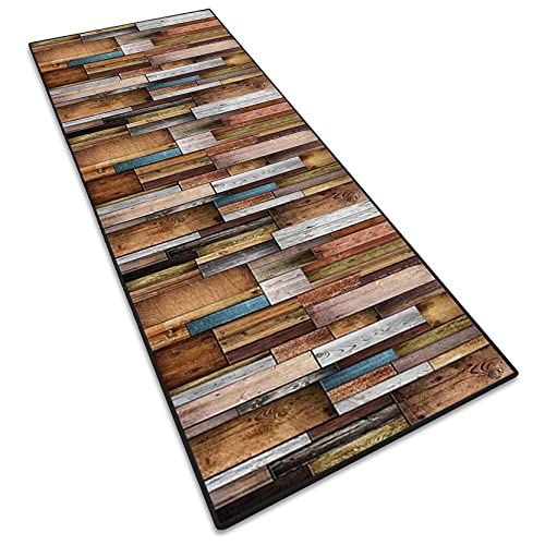 Alfombra de pasillo RYNS de PVC impermeable y lavable de 90x170cm para pasillos y cocina 2