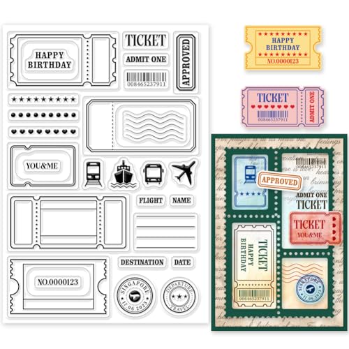 GLOBLELAND Tampons Transparents pour la Fabrication de Carte…