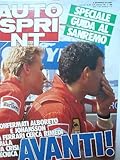 alboreto ferrari 1985  Auto Sprint n.39 24/30set 1985 Alboreto-Johansson-Ferrari-Porsche [SR]