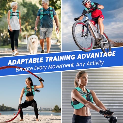 Image of Weighted Vest Woman 6 /8 /12 /16 /20 /25 /30lb Weight Vest for Women Men Body Weight Vests for Walking Strength Training Running Workout Jogging Fitness