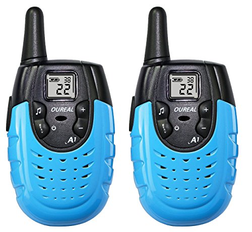 OUREAL Walkie Talkies for Kids Long Distance Two-Way Radio 2 Packs Blue - //coolthings.us