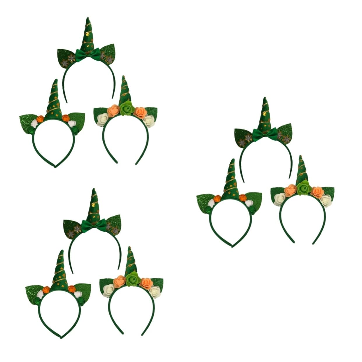 Kleeblatt-Haarreif Für St. Patrick's Day, Grün – Lustiges Accessoire Für Karneval & Mottopartys