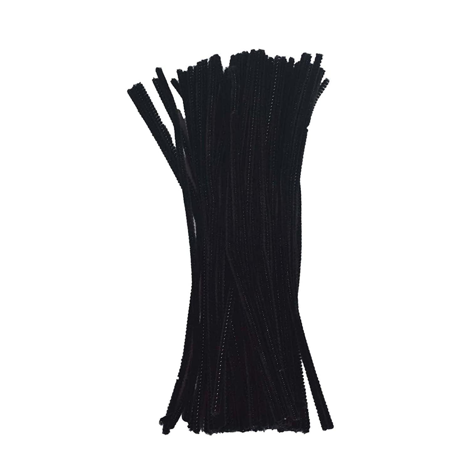 ProKart Premium Pipe Cleaner for Crafts and Hobby, Furry Sticks for Kids Projects, Fun Activity for Scrap Booking DIY Activities, 12 Inches, 30 Pieces (Black)