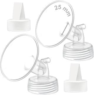25 mm Flange and Duckbill Valve Compatible with Spectra S1 S2 S9 Plus Not Original Spectra Pump Parts Replace S2 Pump Parts Flange Duckbill Valve