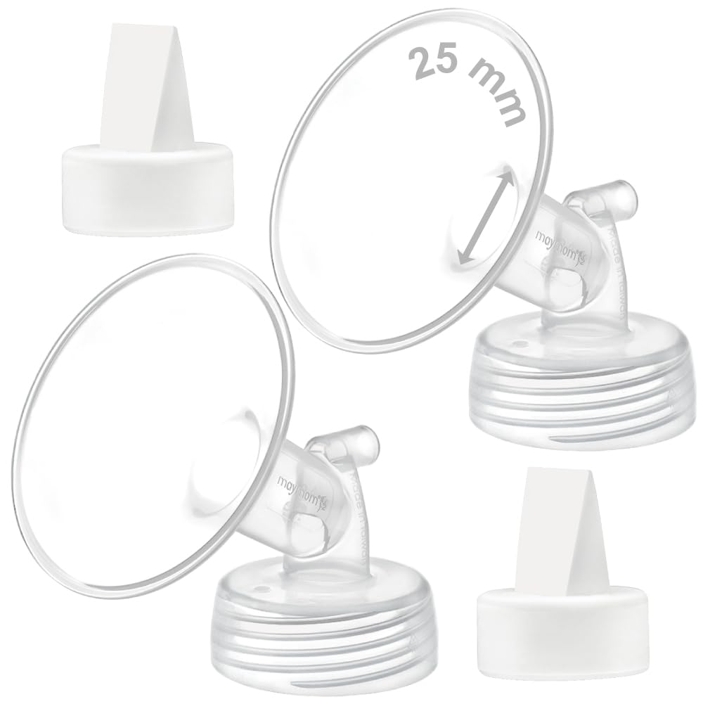 Maymom 25 mm Flange and Duckbill Valve Compatible with Spectra S1 S2 S9 Plus Not Original Spectra Pump Parts Replace S2 Pump Parts Flange Duckbill