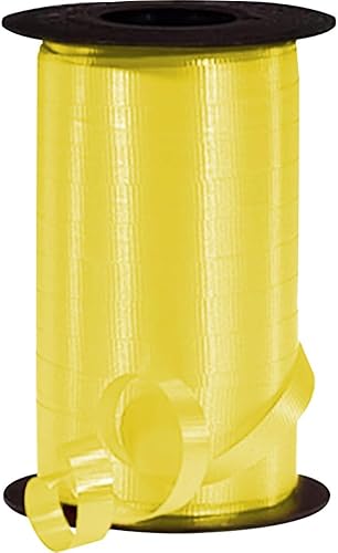 Amarillo Crimped Curling Ribbon 38" X 250yards Pkg1