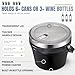 COKTIK 7L Vacuum Insulated Ice Bucket with Lid and Scoop& Tongs，Large capacity Stainless Steel Beverage Bucket for Cocktail, Champagne, Wine, Beer，Large Parties（Carbon Black Suit）