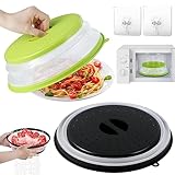 LEICHT ZU GREIFENDER GRIFF: Der Griff an der ausfahrbaren Abdeckung ermöglicht ein einfaches Greifen in der Mikrowelle oder das Abstellen auf einem Teller. Er liegt bequem in der Hand und ermöglicht ein schnelles Öffnen und Schließen.