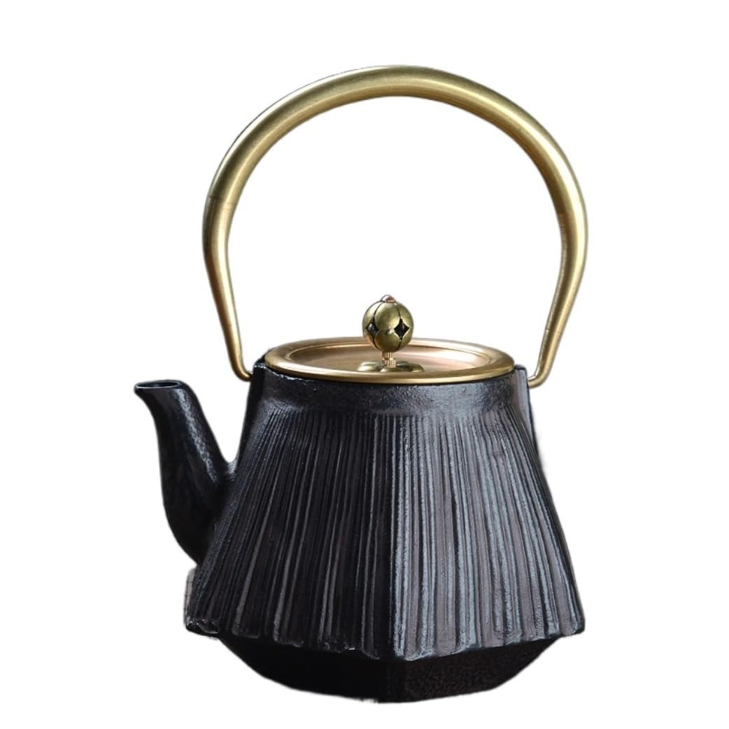 Theiere en Fonte Théière en Fonte Théière En Fonte 1.3L/1300ML Théière Japonaise Bouilloire Théière Créative Théière Pour La Décoration De La Cuisine À La Maison Japonaise Théière Théière Fonte