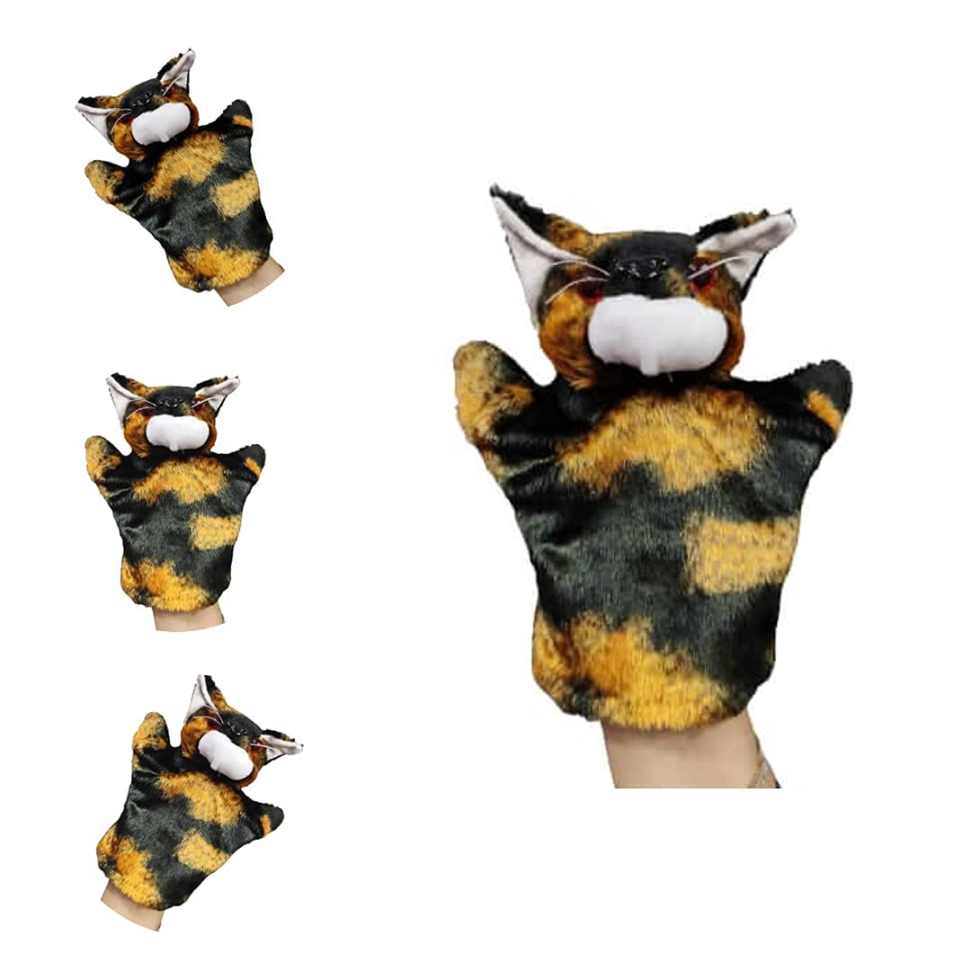VARUSH Wild Animals & Birds Storytelling Hand Puppets/Hand Puppets for Kid's Learning Playing (Cat)-image-6
