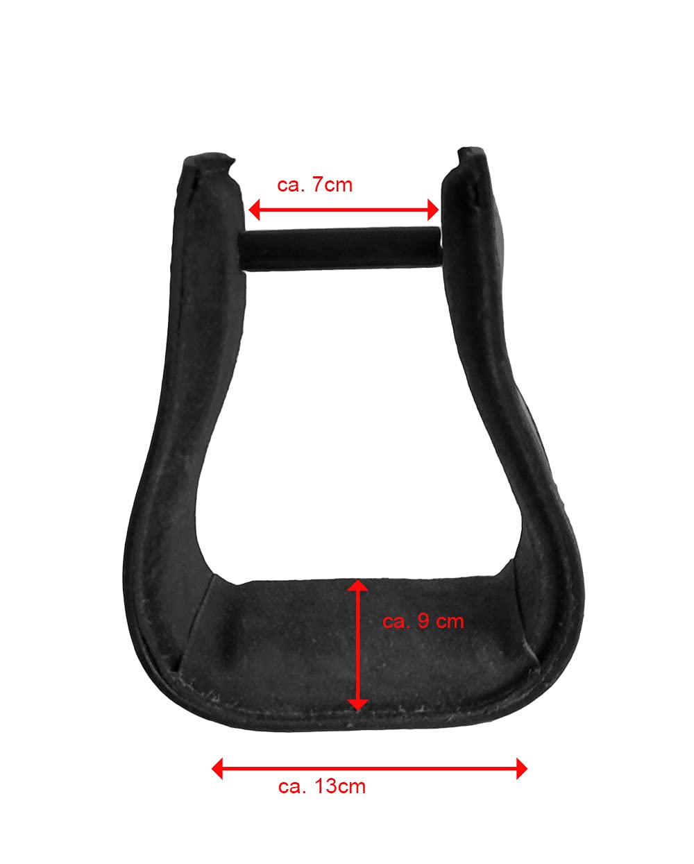 A&M Reitsport Steigbügel + Fender aus Leder hoher Qualität, Neu, Farbe:Schwarz