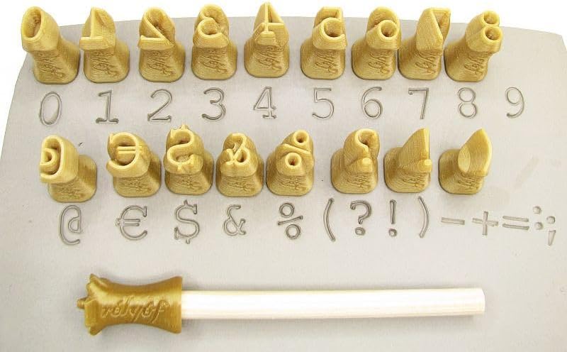 Courier Number Clay Stamps