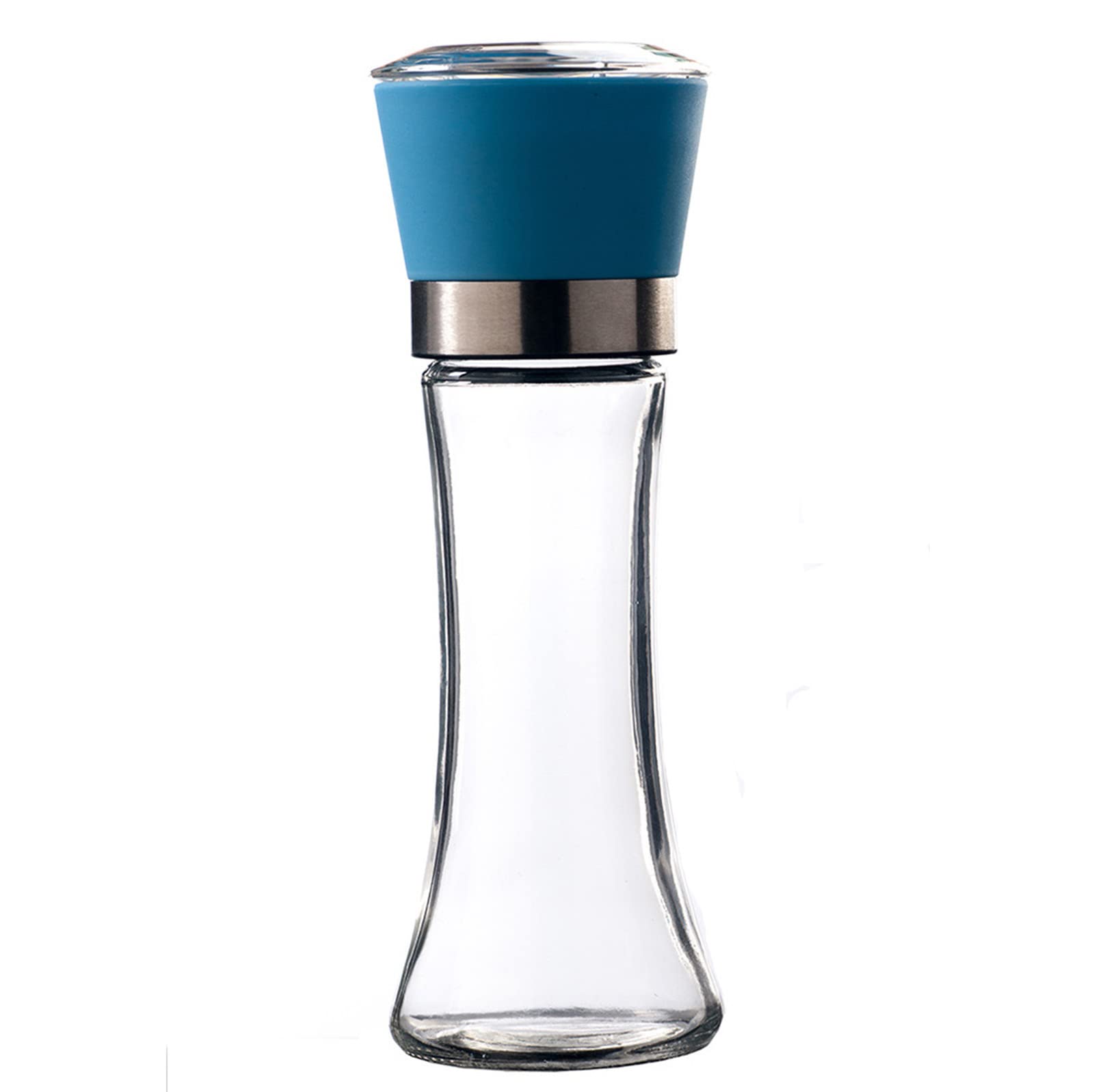 Manual Pepper Grinder - Adjustable Ceramic Sea Salt Grinder & Pepper Grinder (Blue)