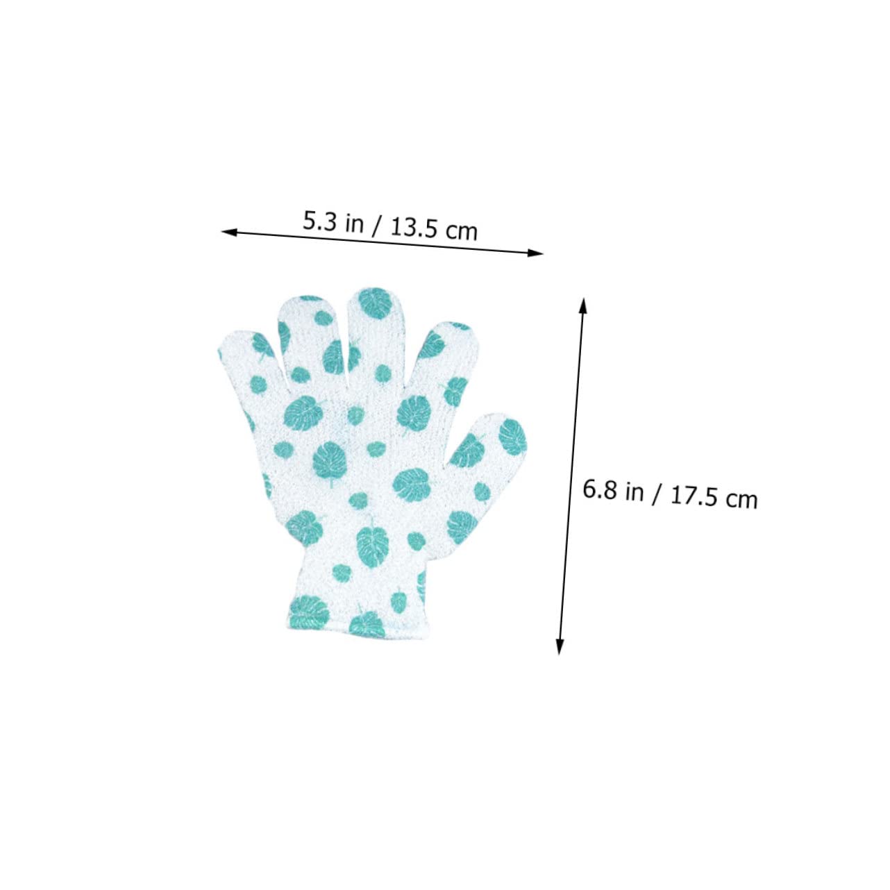 minkissy 50 guantes de baño estampados, guantes de baño, guantes de baño, guantes de, guantes de limpieza exfoliante, guantes de limpieza corporal, toalla de baño, poliéster esmerilado