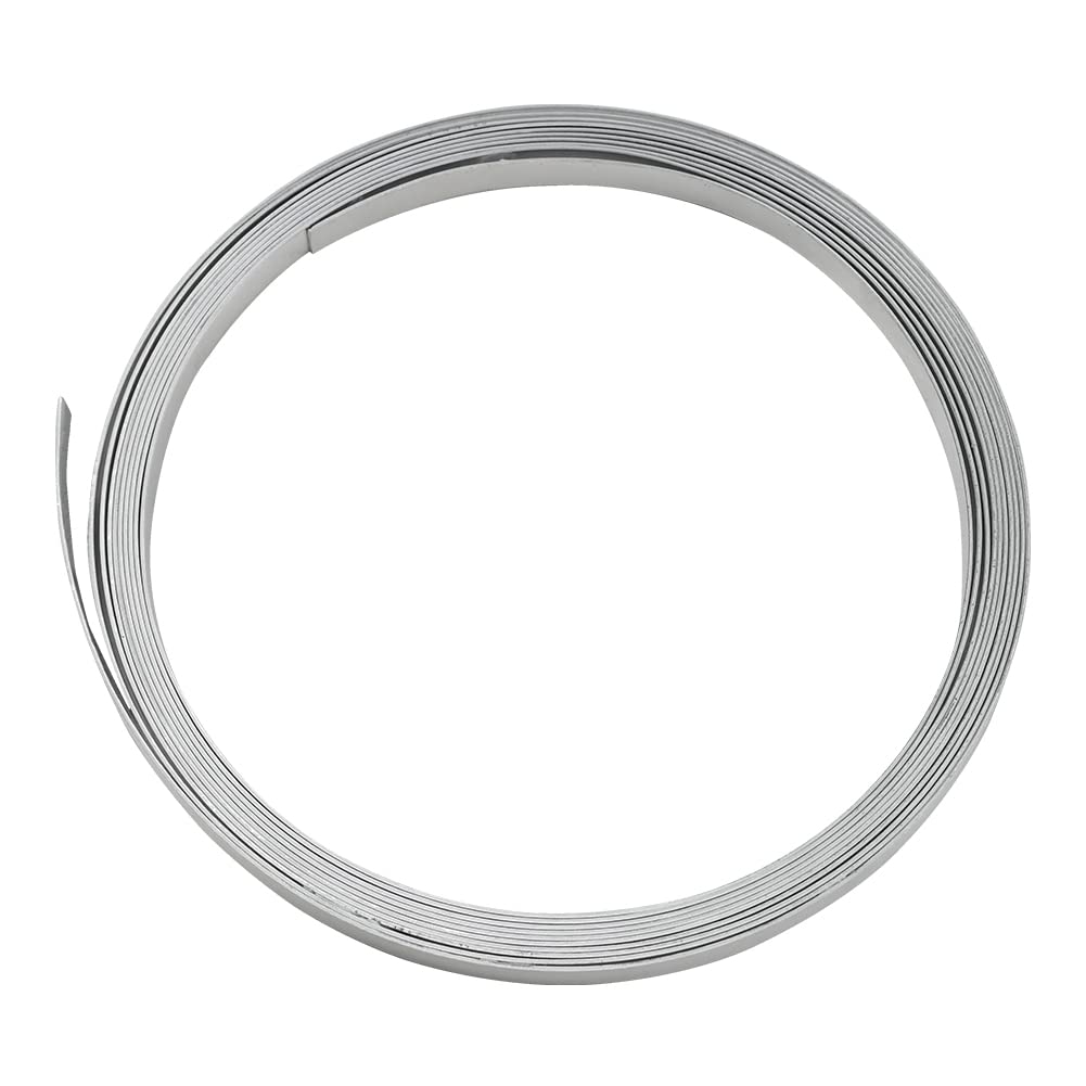 Feelers Aluminum Metal Foil Roll 1060 Grade 18 Gauge x 0.4 in x 16.4 Ft, Aluminum Metal Flashing Roll Sheet Strip for DIY Craft