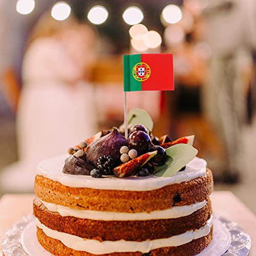 ABOOFAN 100Pcs Portugal Mini Vlaggen Hand Held Kleine Miniatuur Portugees Vlaggen Op Stick Tandenstokers Cupcake Picks… - Afbeelding 7