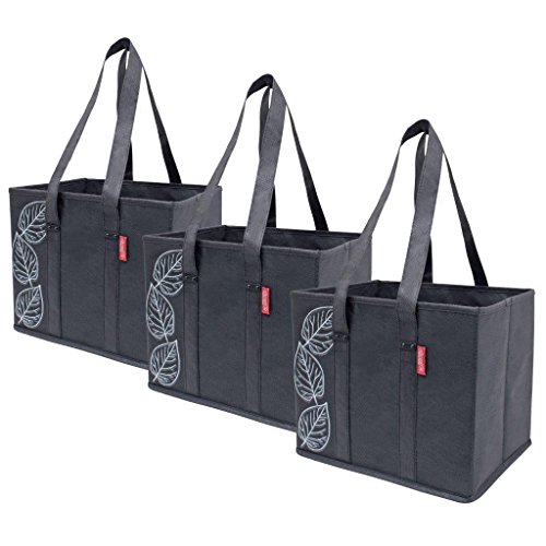 Planet E Reusable Grocery Shopping Bags Large Collapsible Boxes With Reinforced Bottoms