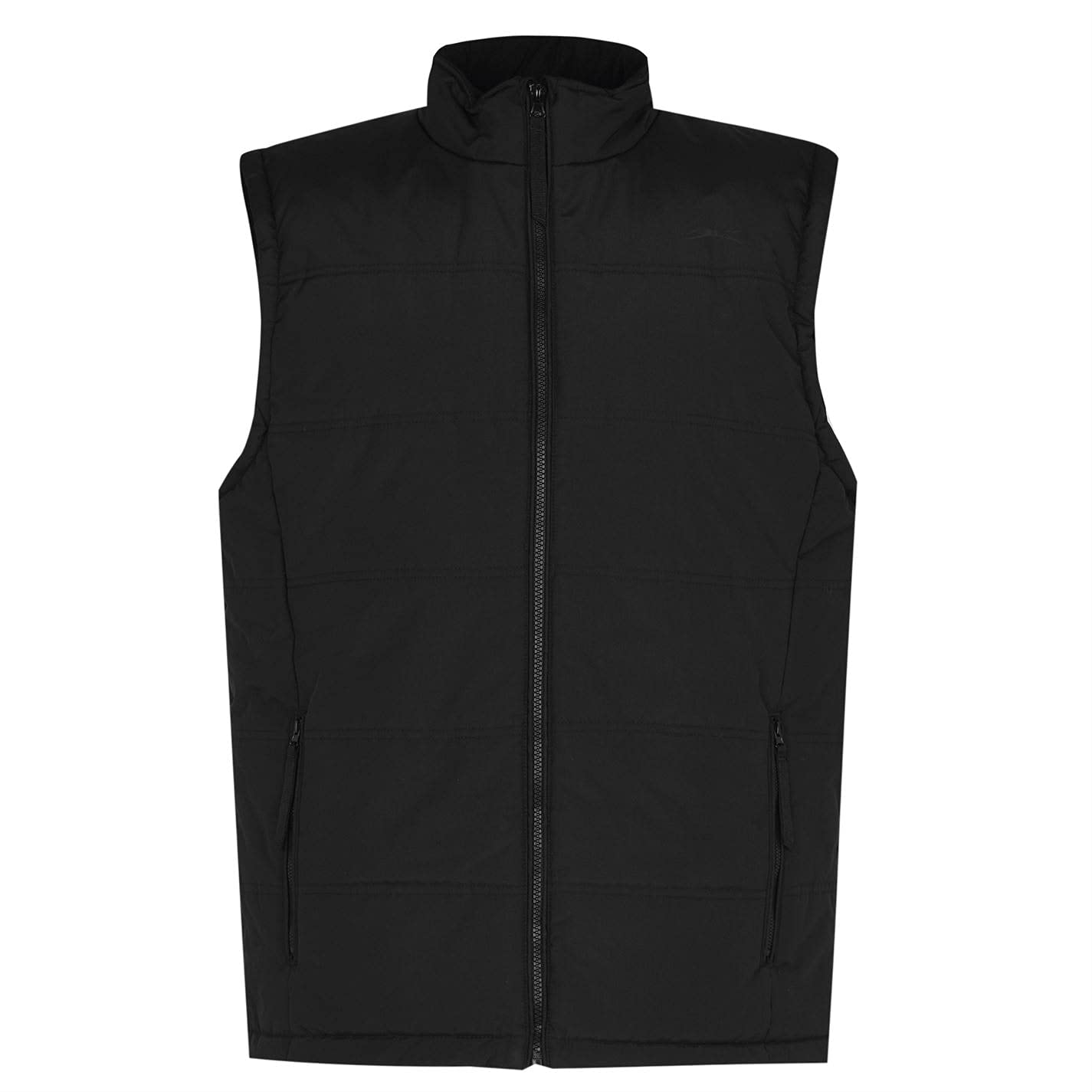 Slazenger Men's Black Padded Gilet High Neck Fleece Bodywarmer