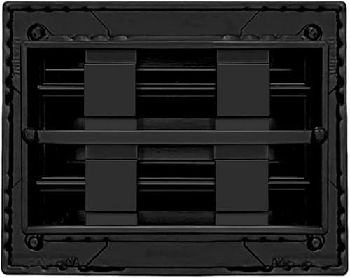 Miniatura 2 de BUILDMART - Cubierta de ventilación de CA moderna 6x4 - Ventilación de aire decorativa de aluminio negro - Difusor de ranura lineal estándar -
