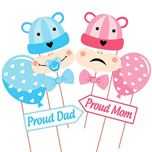 Image of Wobbox All Occasion Indian Family Photo Booth Party Props (18 Pieces) & Baby Shower Party Photobooth Props - Set of 30