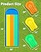Sunrio Lawn Water Slides 16ft x 80in Triple Slide with Built-in Sprinkler and 3 Bodyboards for Kids Adults Backyard, Slip and Slide in Outdoor Water Toys During Summer Holiday
