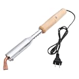 Electric Soldering Iron, 1Pcs 150W 220V Soldering Gun Solder Electric Welding Soldering Iron with Wood Handle & Replaceable Chisel Tip Electrical Conductivity Soldering Gun for Home