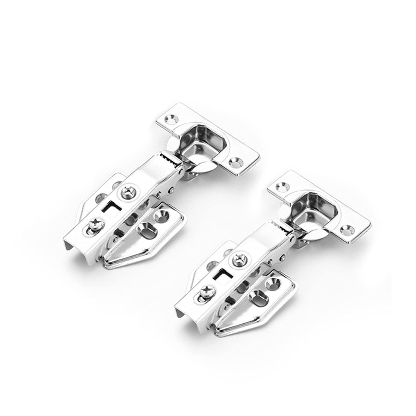 AUNANGLJSCS 2pc Stainless Steel Hinge Damper, DIY Hydraulic, Used for Cabinet Door Furniture Hardware(Insert Embed)