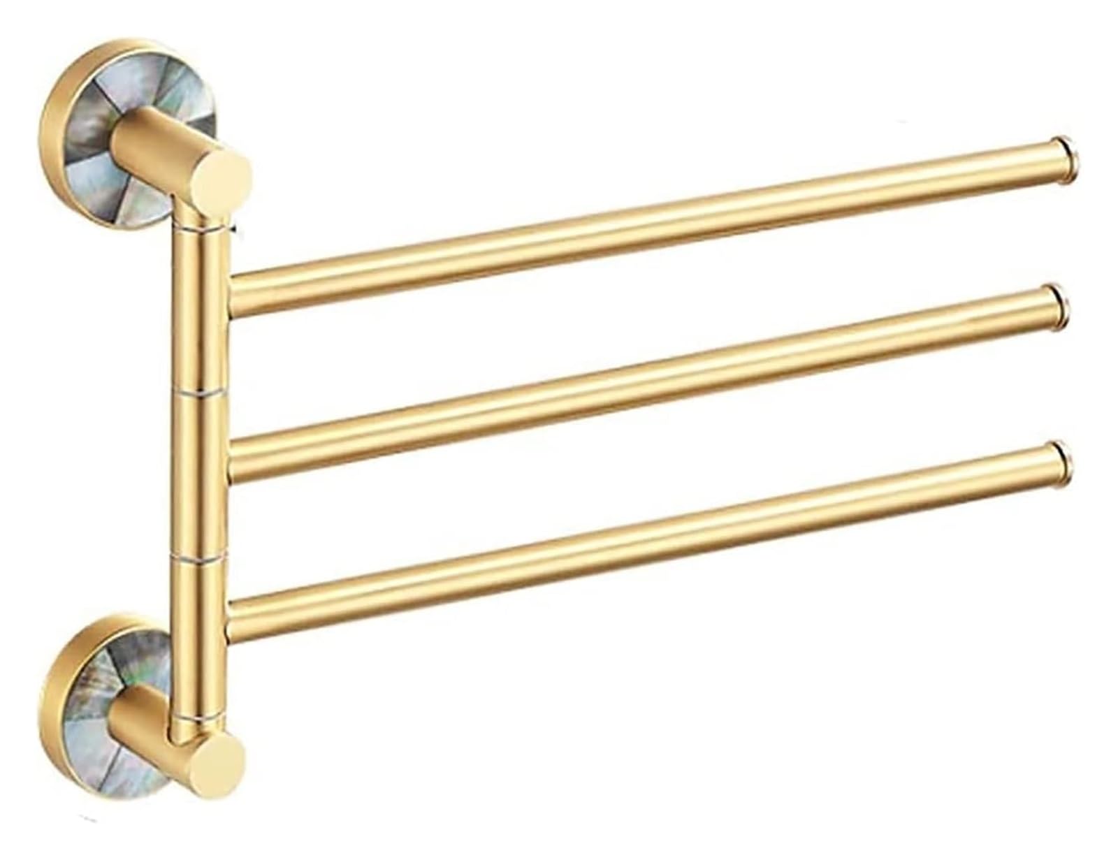 Toallero de baño de cobre completo con soporte giratorio elegante