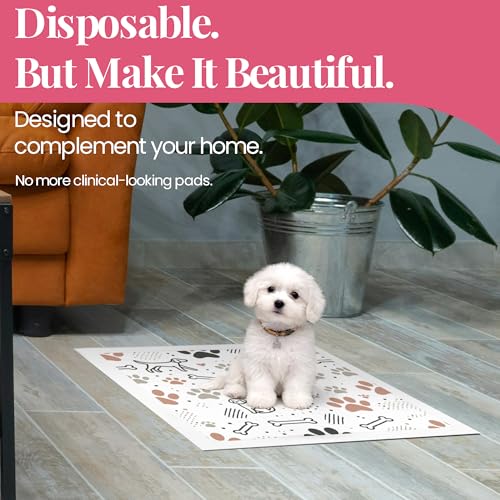 Image of Pupiboo Disposable Dog and Cat Training Pads Highly Absorbent Pee Pads, Leak Proof Backing, for Housebreaking & Potty Training - 23x23 in (100 Count)