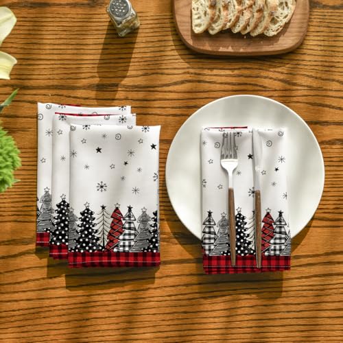 Servilletas de tela Horaldaily Navidad 18 x 18 pulgadas, set 8 miniatura 2