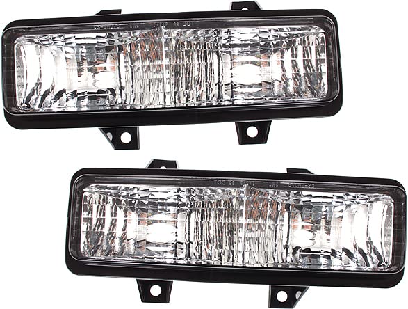 Garage-Pro Parking Light SET Compatible with Chevrolet V3500 1989-1991, Blazer, P30 1992-1996, GMC Jimmy Driver and Passenger Side, For Models with Dual Headlights