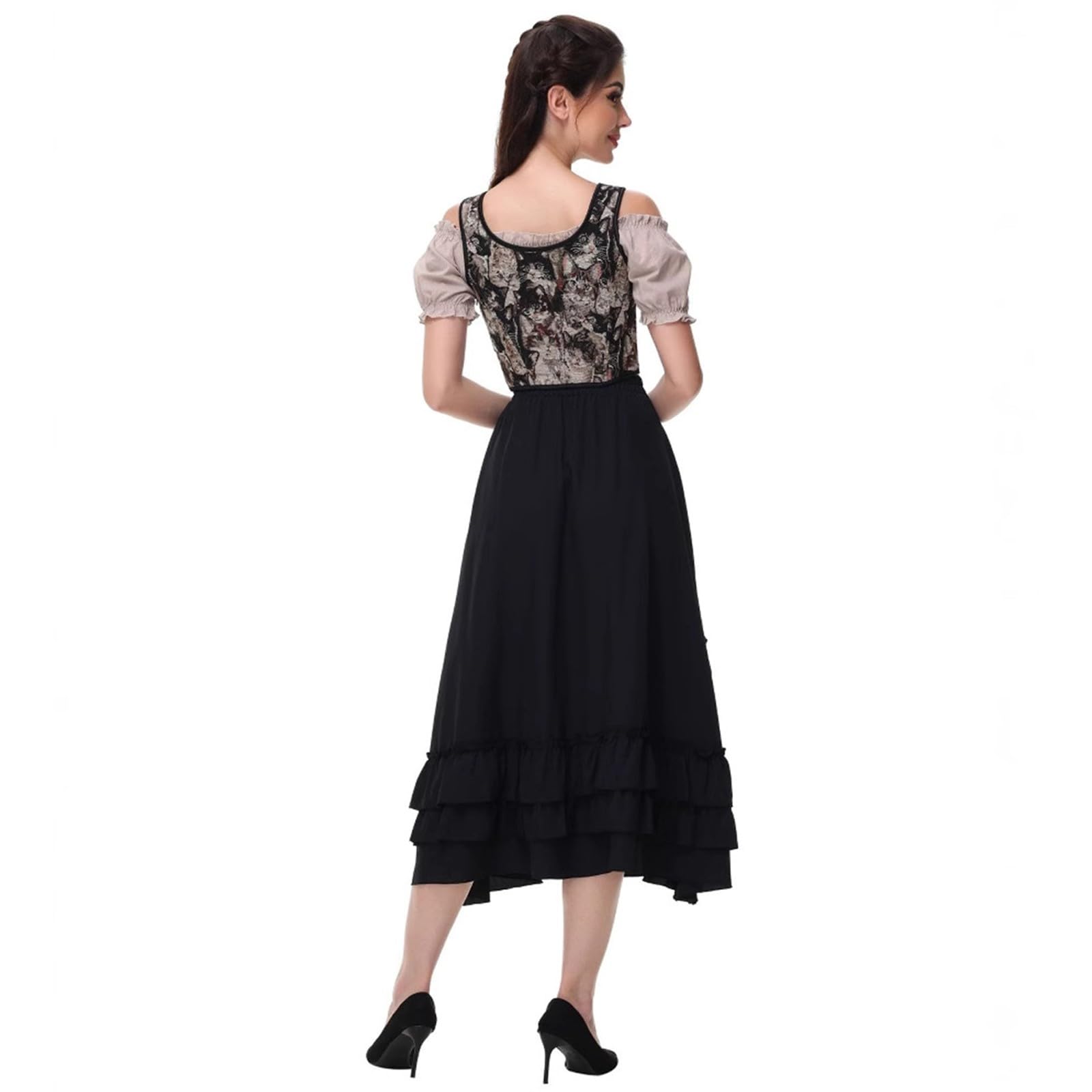 Generisch Trachtenmieder Damen Corsage Bauchweg Große Größen Mittelalter Korsagen & Bustiers Corset Top Sexy Gothic Korsage Korsett Oberteil Mit Schnürung Für Oktoberfest Hochzeit