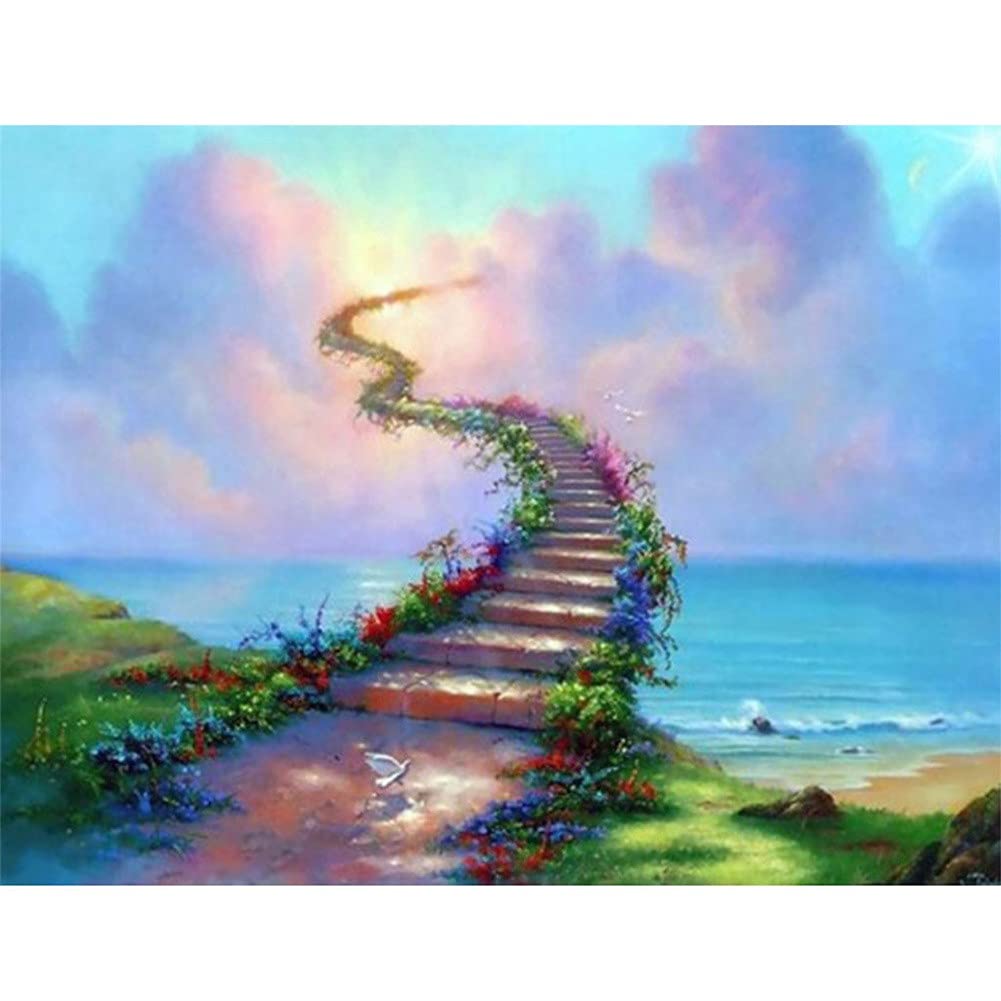 Kit Peinture au Diamant Adultes et Enfants 70x120cm - Le Cadeau Idéal pour Passionnés de Point de Croix