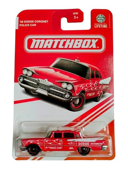 Amazon.com: Matchbox '59 Dodge Coronet Police Car, Red, Store
