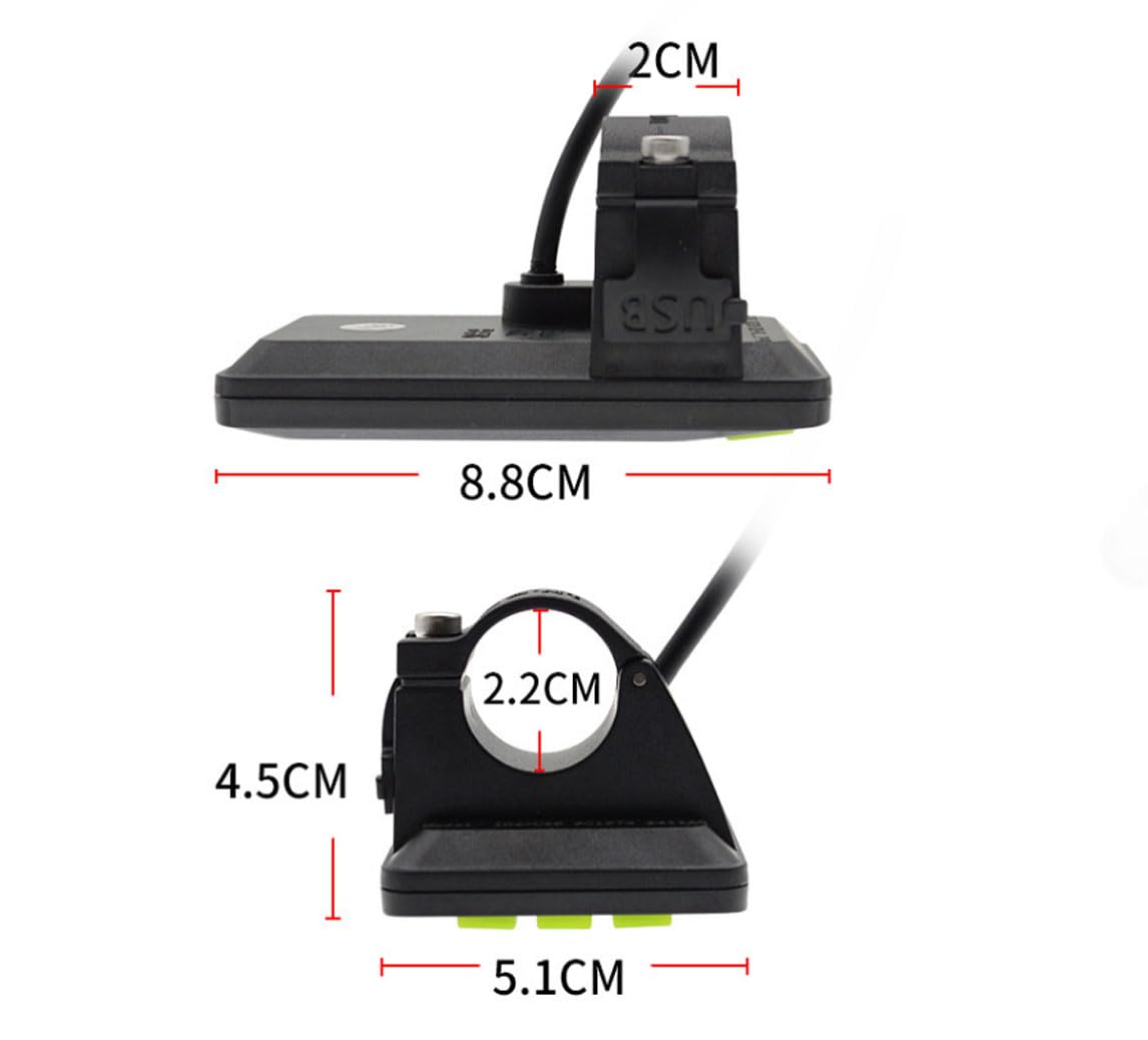 Ausi Display LCD, 24 V 36 V 48 V, cruscotto contachilometri per bici elettrica a 6 pin per scooter elettrico, E-bike (SM)