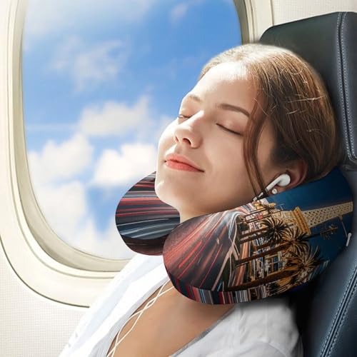 Almohada U de Viaje en Poliéster Cómoda miniatura 3
