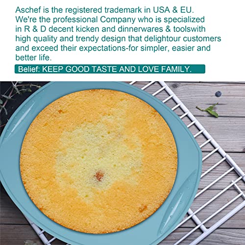 image for Aschef Economical 9in1 Nonstick Silicone Baking Bundt Cake Pan Cookie 