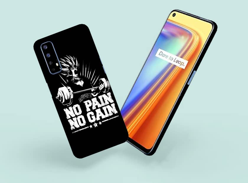 Image of No Pain No gain Skin Back Protector Film Ultra Thin Scratch Resistant Vinyl (Not Case and Cover) for Realme 7