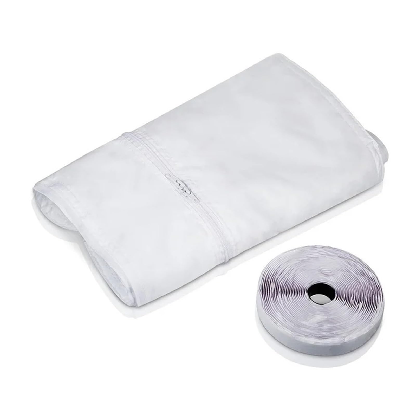 WAFOHSR Window Seal With Zip For Portable Air Conditioner Flexible Cloth Sealing Adhesive Fastfor Mobile All Weather Protection(300cm)