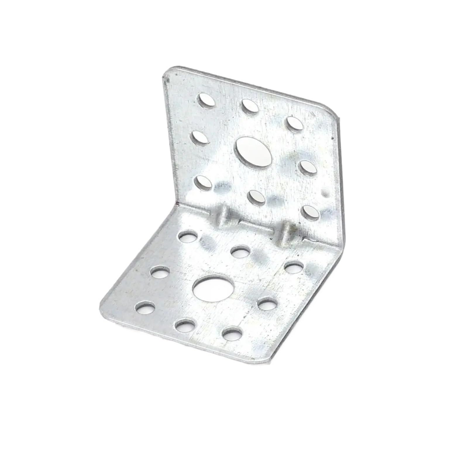 10 pz Foro Multiplo Staffe Angolari a Forma di L for Mobili Staffa Angolare Supporti Fissaggio Montaggio A Parete In Metallo In Bretelle fissaggio Per Mobili, Scaffali, Sedie In Legno(4x4x4cm)