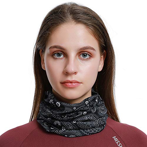 Image of Venswell Neck Gaiter Face Mask Men Women,Seamless Bandana Rave Face Cover Scarf Mask,Balaclava,Headband, Head Wrap,Headwear