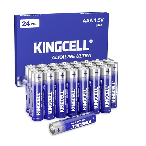 KINGCELL AAA Batteries 24 Pack, Alkaline Triple A Batteries High-Performance AAA Batteries with Ultra Long-Lasting Power for Household Device