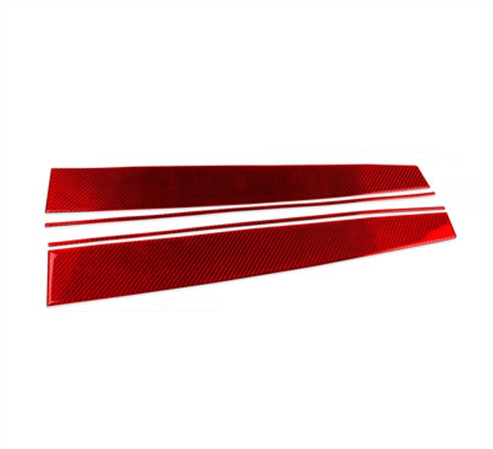 Qibbei Carbon Red Car Center Console Dashboard Panel Cover Trim Sticker Interior Accessories For Tesla Model 3 Y 2017-2022 Stickers(Carbon Red)