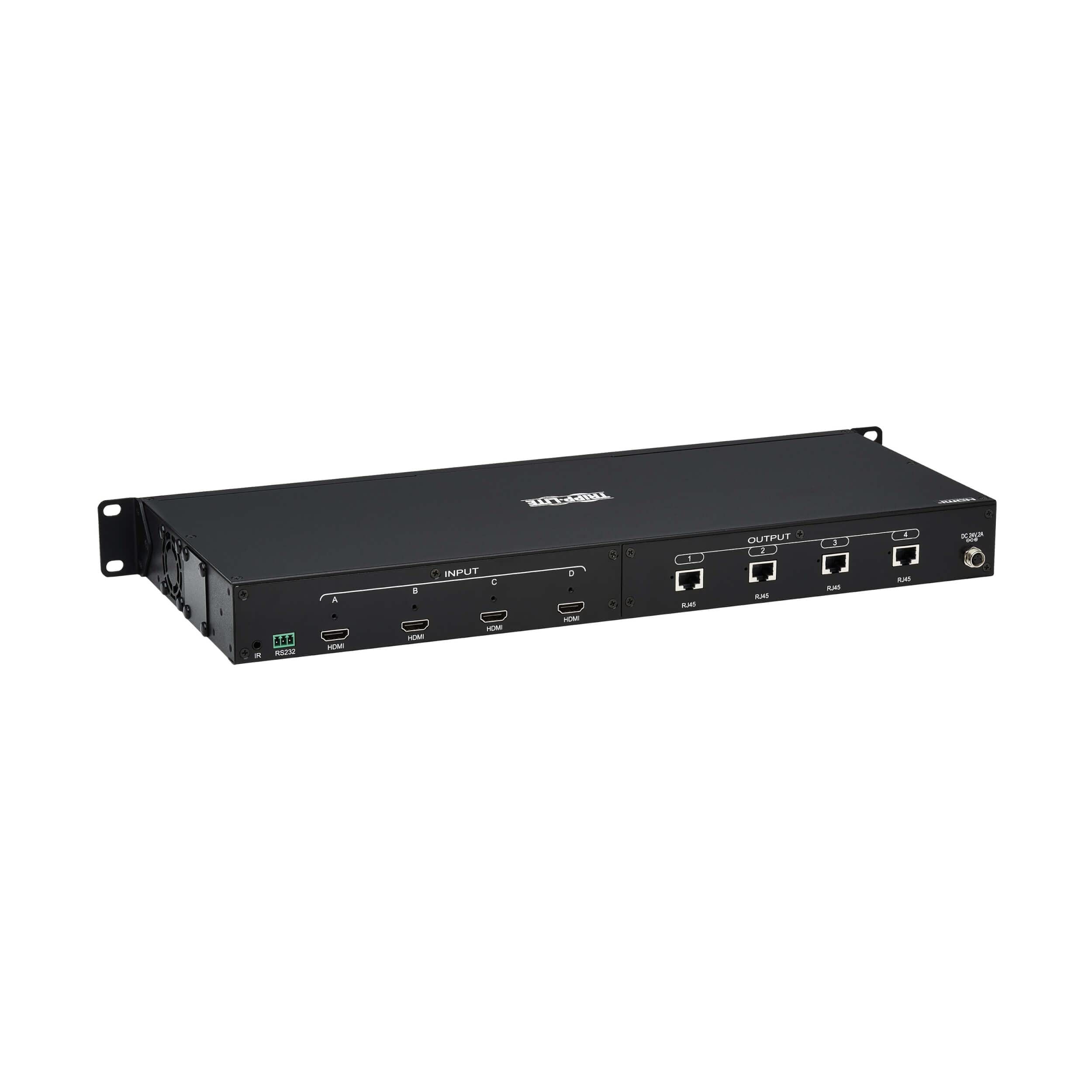 TRIPP LITE Kit di commutazione matrice HMDI 4 x 4 su Cat6, qualità 4K @ 60 Hz, Switch Plus incluso 4 ricevitori Pigtail, espandibile fino a 70 m, conforme TAA, garanzia 1 anno (B127A-4X4-BH4PH)
