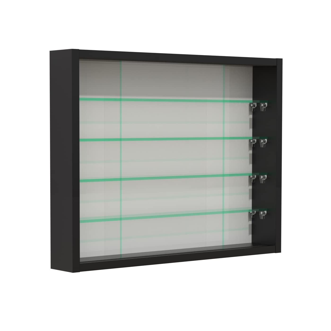 VDD Vitrine Debout vitrine Murale Suspendue - étagères en Verre de 4,5 cm de Profondeur