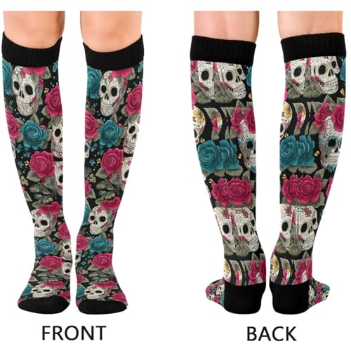 Image of Pigsaly Womens Compression Socks Yellow Stars Funny Brown Capybara Knee High Socks Athletic Tube Sock Outdoor Sport Socks