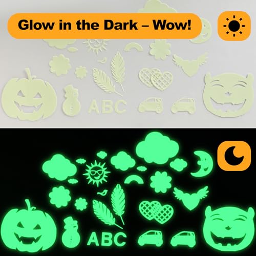 Anda Glow High Bright Glow in The Dark Paper for Halloween Glow Stickers - image 3